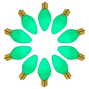 Novelty Lights Multicolor C7 LED RetroGlo Christmas Replacement Bulbs 25 Pack - 1 of 4