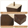 Unique Bargains Wooden Chair Desk Furniture Legs with Mounting Screws 4 Pcs - 4 of 4