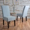 NicBex 2-piece Set Dining Chair Modern Upholstered Fabric Kitchen Armless Chair with High Backrest - 3 of 4