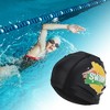 Unique Bargains Knitted PU Elastic Letter Swim Cap 1 Pc - 2 of 4