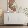 TiramisuBest Wood Modern Buffet Cabinet with Storage, Fluted Sideboard Large Buffet with Adjustable Shelves, Credenza, Accent Cabinet Console Table - 2 of 4