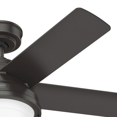 Hunter Fans 44" Noble Bronze Seawall Lighted Ceiling Fan with LED Pull Chain Wet Rated Finish
