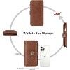 BEAFUP Women's Wallet,Vintage PU Leather Wallet RFID Blocking Large Capacity Credit Card with Zipper Coin Pocket and ID Window - 3 of 4