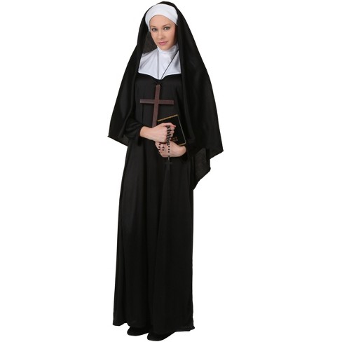  4x Women Plus Size Women Traditional Nun Costume,  Black/white : Target