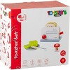 Toysters 7-Piece Wooden Toaster Toy Playset Pretend Play Kitchen Play Food  For Boys and Girls - 3 of 3
