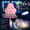 GTRACING Gaming Chair with Bluetooth Speakers Music Office Chair with Footrest PU Leather Recliner - 3 of 4