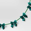 Christmas Velvet Bow Garland Green - Wondershop™ - 3 of 3