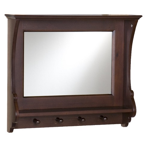 Entryway Mirror With Hooks Brown 21 Target