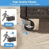 Poolside Rattan Storage Organizer, Outdoor Storage Bin with 2 Sides Handle, Pool Float Storage Holder with Mesh Rolling for Pool Noodles Balls - 3 of 4