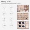 2-Drawer Jewelry Storage Box for Women, Large Organizer for Necklaces, Rings, Earrings & Bracelets, Gift Idea, 10.71 x 7 x 5.6 Inches - 3 of 4