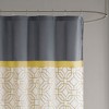 PAGED 72x72 Inch Shower Curtain Modern Cotton Shower Curtain with Watercolor Flower for Bathroom, Machine Washable - 3 of 4