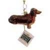 Kurt Adler Noble Gems Glass Ornament for Christmas Tree, Dachshund - 2 of 3