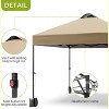 Jojoka 10'x10' Outdoor Canopy Tent with Sidewall,Easy Pop Up with Vented Roof,Portable Instant Camping Beach Tents - 3 of 4