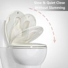 Whizmax Toilet Seat with Slow Soft Close - Easy to Install and Clean, Never Loosens - 3 of 4