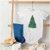 Classic Vintage Christmas Tree Baby Romper Boys or Girls Brisco Brands - 4 of 4