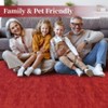 Washable Modern Solid Rug Non Slip Low Pile Rug Soft Contemporary Throw Floor Cover Foldable Indoor Carpet for Living Room Bedroom Playroom Nursery - 4 of 4