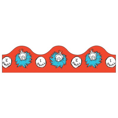 Eureka Dr. Seuss Thing 1 & 2 Deco Trim, 37 Feet (Pack of 6)