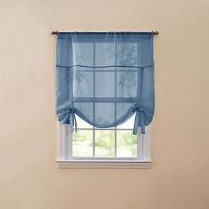 BrylaneHome BH Studio Sheer Voile Tie-Up Shade - 1 of 4