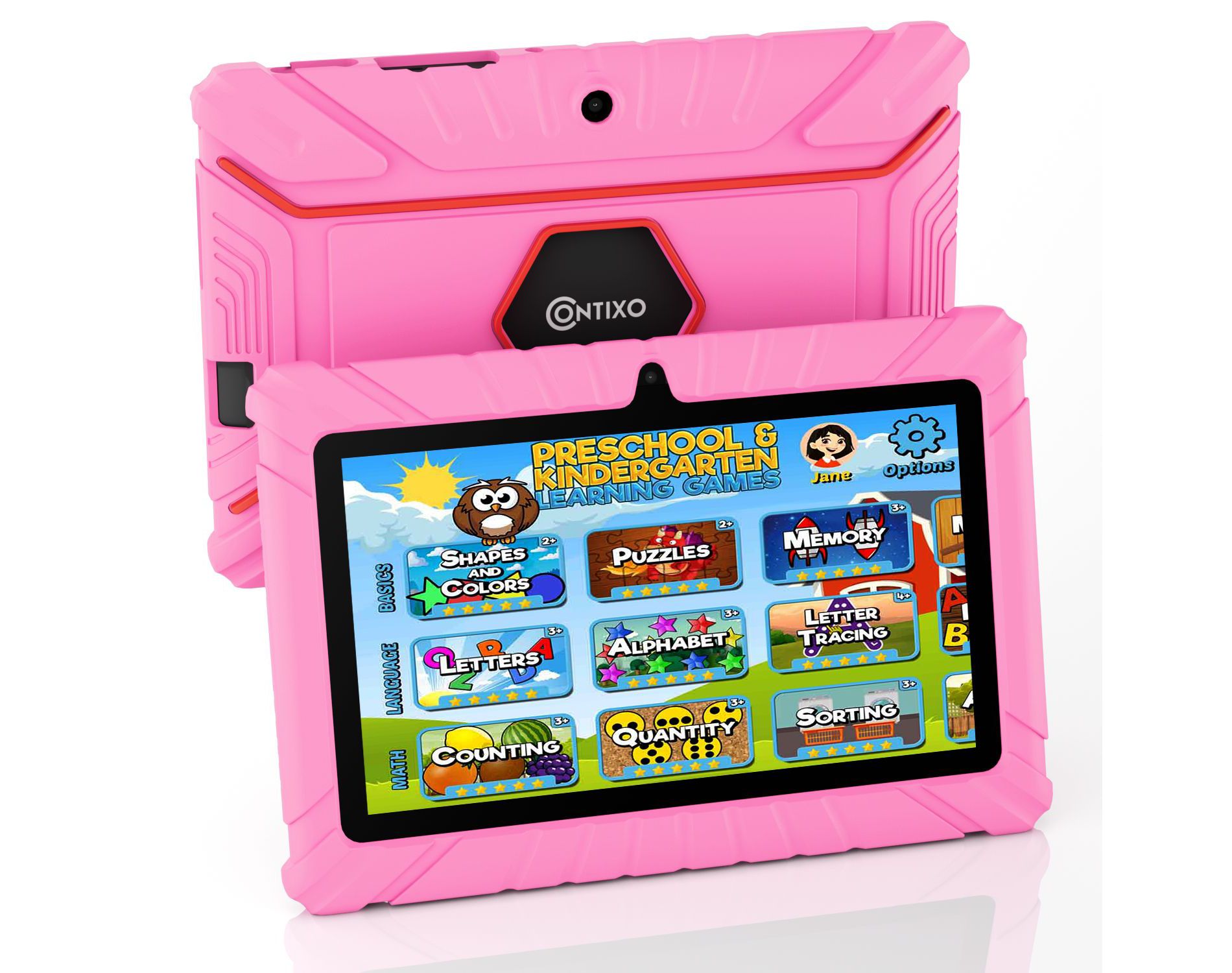 Contixo V9 7” Kids Tablet – 32GB Android Tablet with 50 Disney eBooks, Stickers, Parental Controls & Kid-Proof Case with Kickstand – Ages 3–10