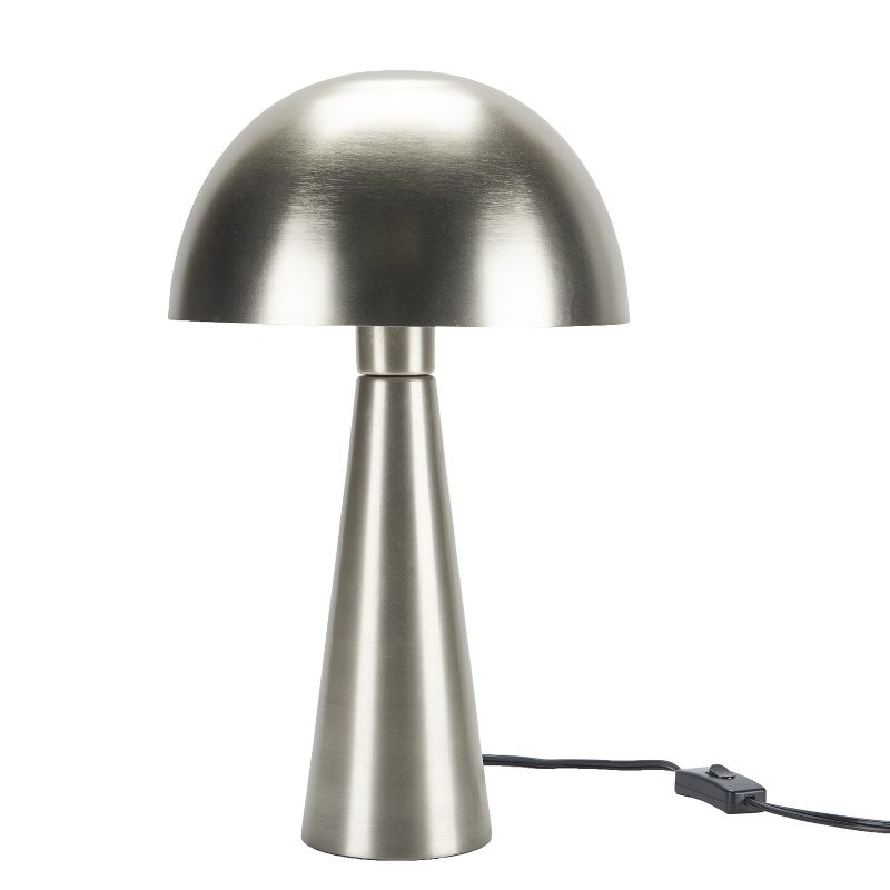 16" Mid-Century Modern Metal Mushroom Accent Table Lamp - Nourison, 1 of 9