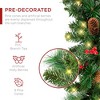 Best Choice Products 9ft Pre-Lit Pre-Decorated Garland w/ PVC Branch Tips, 50 Lights, Pine Cones, Berries - 3 of 4