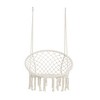 PAGED Outdoor Swing Cotton Rope Porch Swing with Thick Cotton Ropes and Firm Woven-net for Outdoor, Garden - 3 of 4