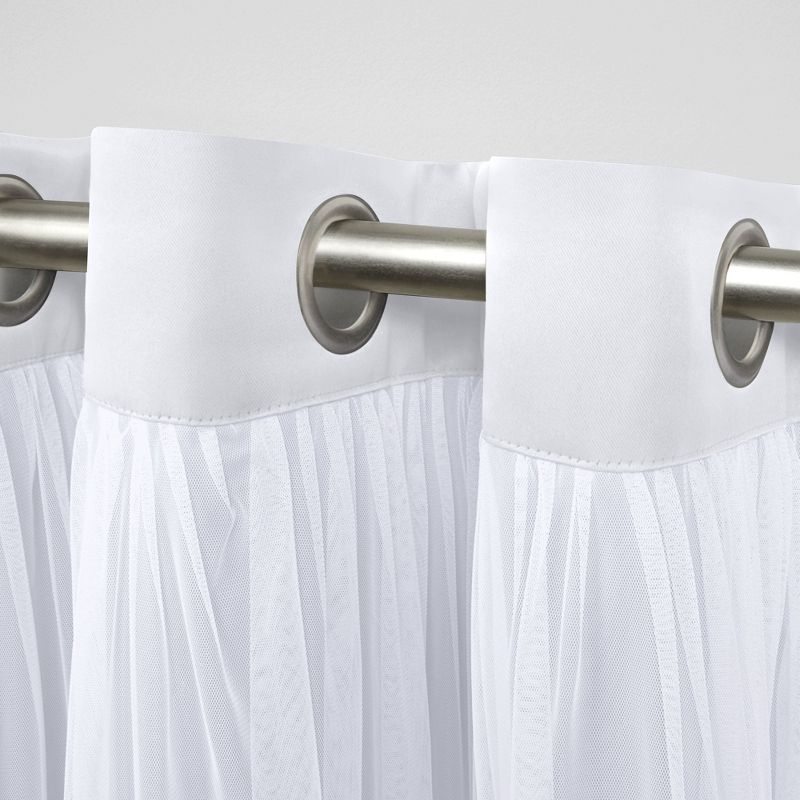 Exclusive Home Crescendo Lined Room Darkening Blackout Grommet Top Curtain Panel Pair, 3 of 5