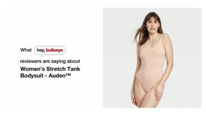 Women's Stretch Tank Bodysuit - Auden™, 2 of 10, play video