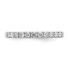 Black Bow Jewelry 2mm 14K Gold U Shared Prong 1.0 Ctw Diamond Eternity Band - 3 of 4