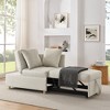 VYNXARIA Convertible Sleeper Sofa Chair Adjustable Backrest Recliner,Modern Linen Fabric for Living Room for Tight Spaces - 3 of 4