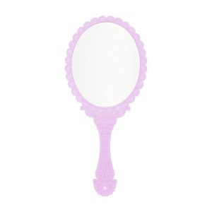 Unique Bargains Flower Pattern Handheld Mirror 1 Pc - 1 of 4