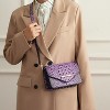 MKF Collection Vanta Women's Crossbody Croc-Embossed Saddle Handbag by Mia K - 3 of 4