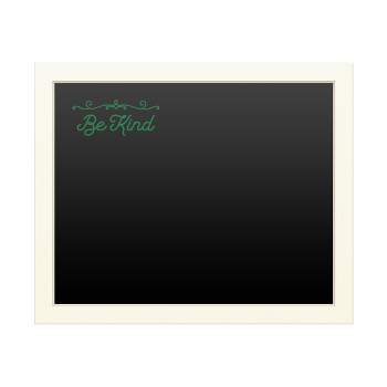 Trademark Fine Art Functional Chalkboard with Printed Artwork - ABC 'Be Kind Script Green' Chalk Board Wall Sign
