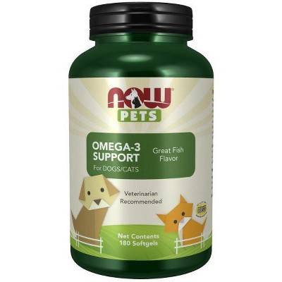 Pet Omega-3 Support by Now Foods  -  180 Softgel