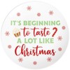 Gallerie II 6" Christmas Cute Humor Decorative Serving Plates, Set of 2 - 3 of 4