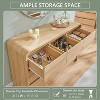 Mastgoal Modern 6 Drawer Vertical Dresser - 47'' Wood Storage Cabinet with Assembly, Chest of Drawers for Bedroom & Living Room - 2 of 4