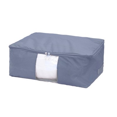 Unique Bargains Clothing Bedding Nylon Grid Storage Bag with Zipper