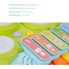 JuzToys 3-in-1 Educational Kids Musical Toys – Kids Keyboard Piano, Xylophone, Drum Set for Toddlers, Music Instrument Learning Toys – Blue/Green - 4 of 4
