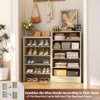 Besiost Shoe Storage Cabinet, 10-Tier Shoe Rack With Drawers - 4 of 4