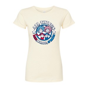 Women's - Dr. Seuss - All Things Red White And Blue Fitted Graphic T-Shirt - 1 of 4
