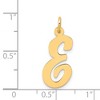 Black Bow Jewelry 14k Yellow Gold Madison Collection LG Classic Script Initial E Pendant - 4 of 4