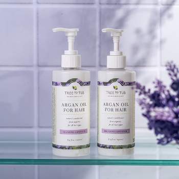 Tree To Tub Moisturizing Conditioner for Dry Hair - Hydrating Sulfate Free Argan Oil Conditioner - Moisturizer for Women & Men - Lavender (Pack of 2)