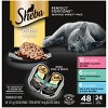 Sheba Perfect Portions Cuts In Gravy Sustainable Tuna,Salmon White Fish & Tuna Premium Wet Cat Food All Stages - 2.6oz/24ct Variety Pack - 2 of 4