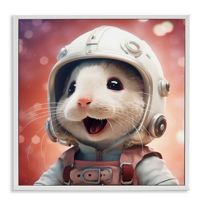 Stupell Industries Astronaut Mouse Portrait, 12" x 12"