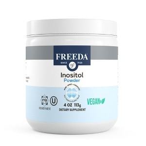 Freeda Inositol Powder – 100% Myo-Inositol – Fine, Easy-to-Mix, Unflavored – Vegan, Kosher, No D-Chiro - 1 of 4