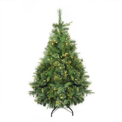 Northlight 4.5' Prelit Artificial Christmas Tree Full Ashcroft Cashmere Pine - Warm Clear LED Lights