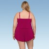 Aqua Green, Women's Keyhole Blouson Romper - 2 of 2