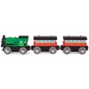 Hape: Steam-Era Passenger Train - Green & Red - 3pc Wooden Locomotive Toy,Age 3+ - 4 of 4