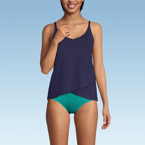 Lands' End Women's Tulip Hem Tankini Top - image 1 of 4