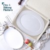 StorageBud Fine China Storage Containers, Durable Dinnerware Storage Set, Hard Shell Quilted Dish Storage Boxes with Felt Dividers - 3 of 4